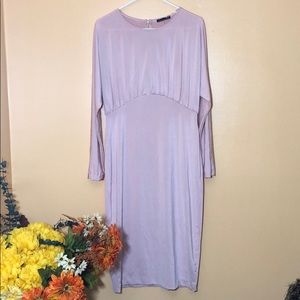 Zara Dress Bodycon Stretchy Size L Light Pink